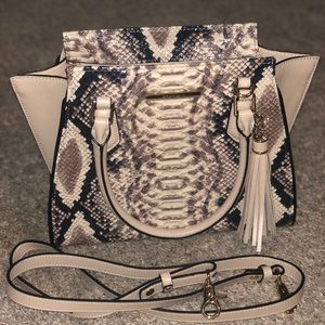 Brahmin Mini Priscilla Snake Print Satchel Bag